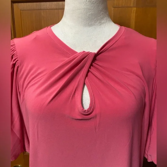 NWT Anne Klein Balloon Sleeve Top - Picture 3 of 5